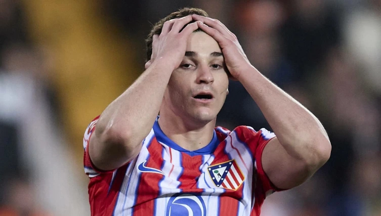 Альварес вновь не доиграл матч «Атлетико» до конца