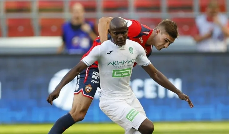 Игрок «Ахмата» Эгаш Касинтура дисквалифицирован на два матча