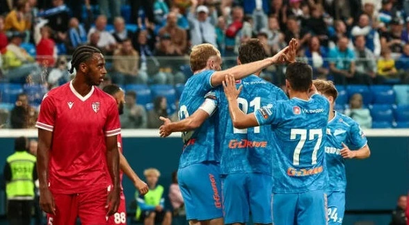 «Зенит» одержал победу над «Сьоном», забив пять голов