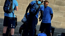 Ноа Ланг замечен с Кевином Де Брюйне и Ромелу Лукаку в форме «Наполи»