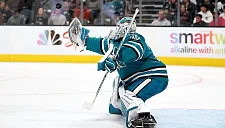 Аскаров был признан второй звездой игры НХЛ между «Сан-Хосе» и «Калгари»