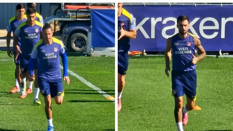 Баэна и Хименес возобновили тренировки в общей группе «Атлетико»