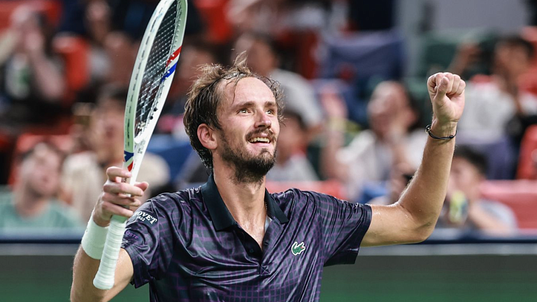 Даниил Медведев провёл тренировку перед турниром в Санкт-Петербурге