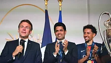 Макрон принял победителей Лиги чемпионов «ПСЖ» в Елисейском дворце