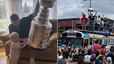 Форвард «Пантерз» Эй Джей Грир привез Кубок Стэнли домой