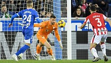 Унаи Симон снова в воротах «Атлетика» после травмы
