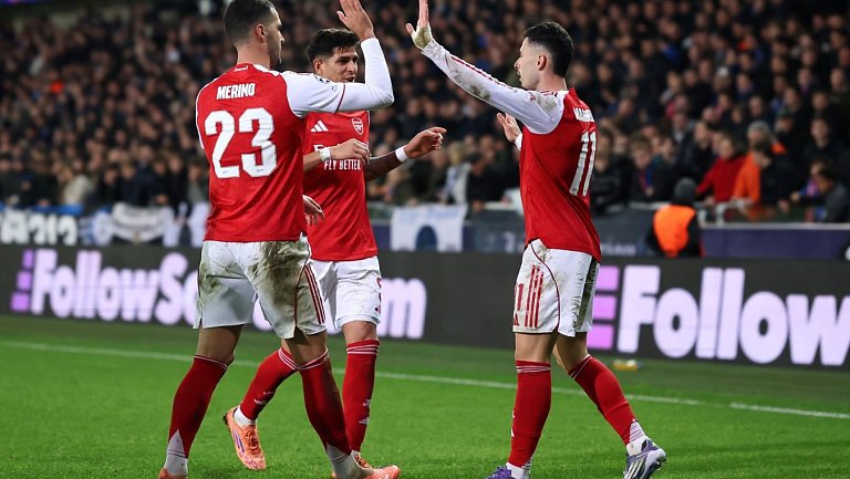 «Арсенал» разгромил «Брюгге» в матче Лиги чемпионов