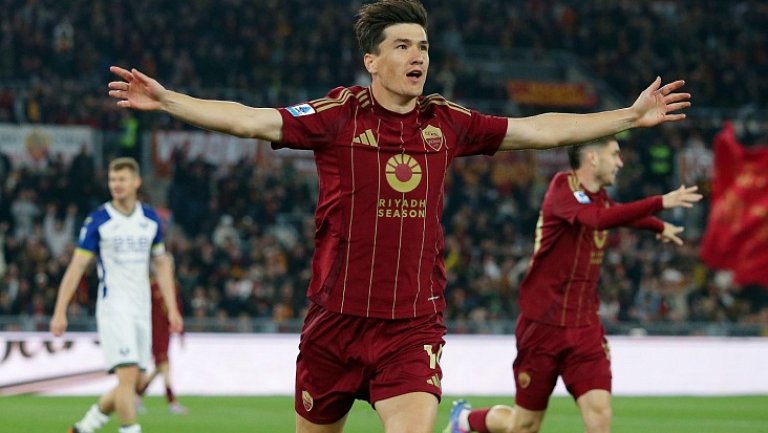 Рома побеждает Верону благодаря голу Шомуродова