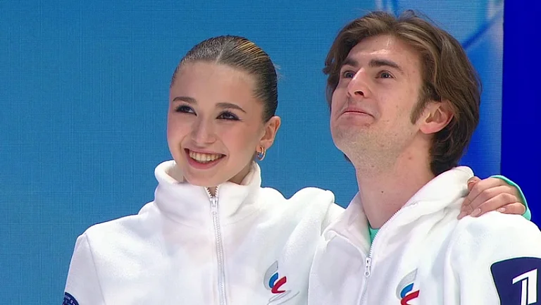 Возвращение Валиевой завершилось шестым местом в дуэтах на ЧР