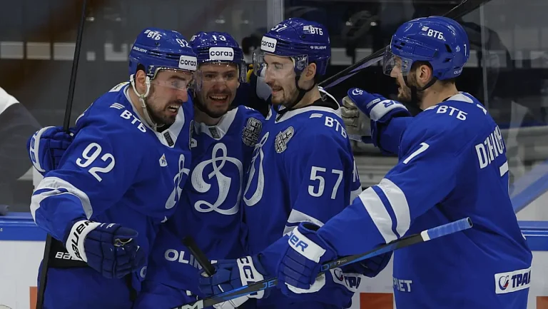 «Динамо» продолжает победную серию: пятая победа подряд в КХЛ