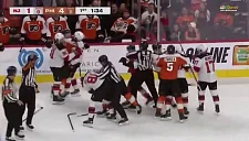 Мичков и Грицюк подрались в игре «Филадельфия» — «Нью-Джерси»