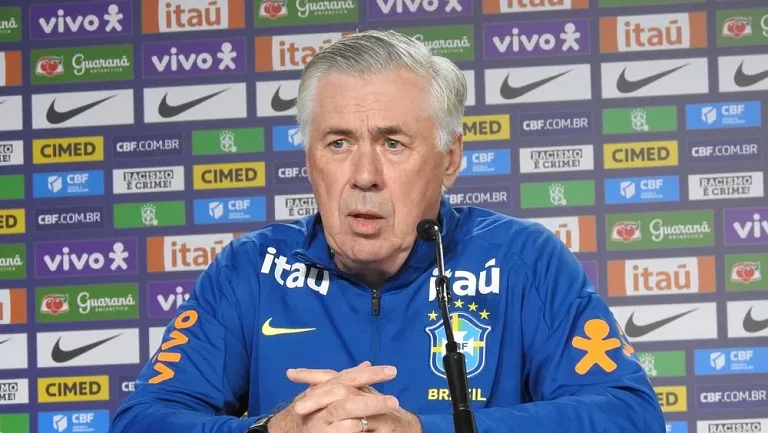 Анчелотти: «Бразилия сыграет с четырьмя форвардами»