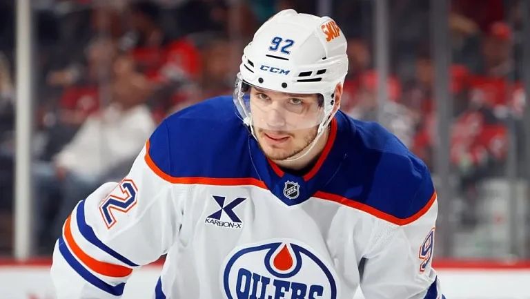 Российский нападающий «Эдмонтона» Подколзин поучаствовал в разгроме «Флориды»