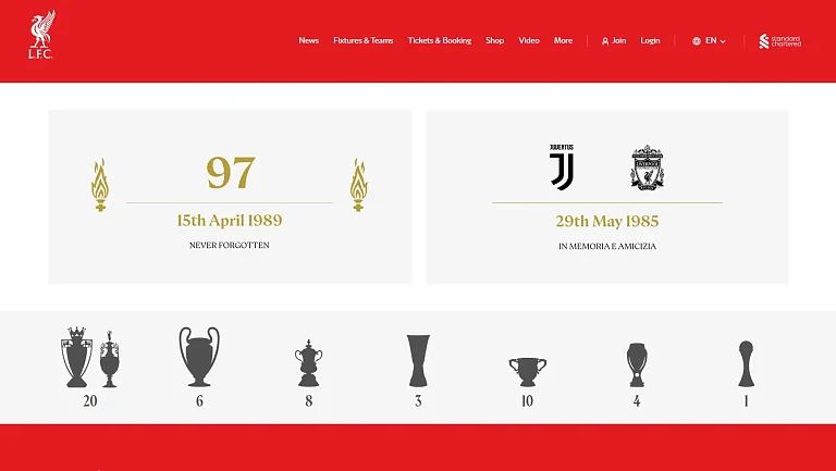 Официальный сайт «Ливерпуля» изменился после трагедии с Жотой