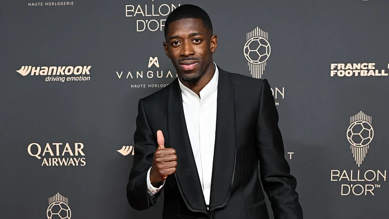 Игрок ПСЖ Дембеле назвал тех, кто помог ему завоевать «Золотой мяч»