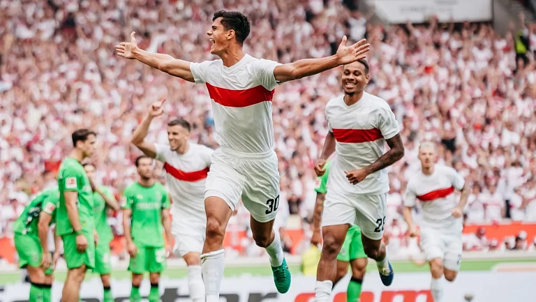 Поздний гол Андреса принёс «Штутгарту» победу над «Боруссией» Мёнхенгладбах