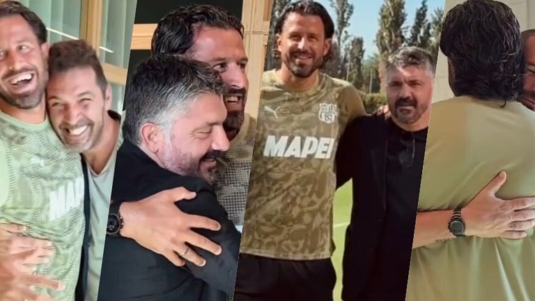 Гаттузо, Буффон и Бонуччи встретились с Гроссо