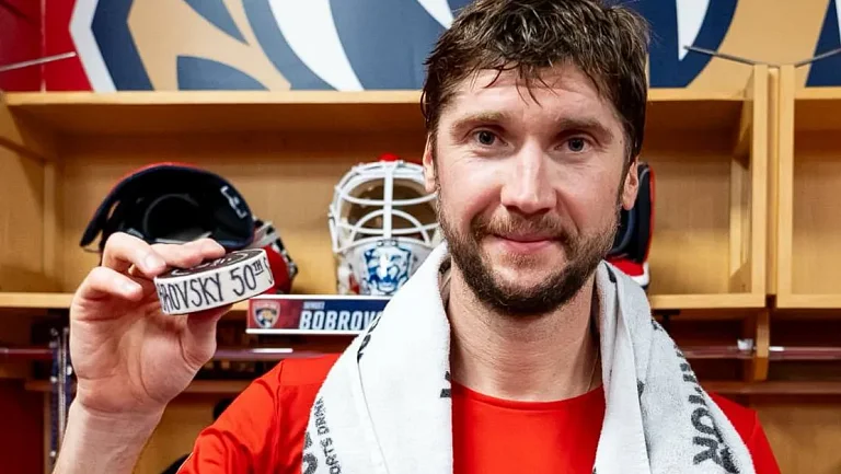 Сергей Бобровский оформил 50-й «сухой» в НХЛ в матче с «Вегасом»