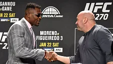 Глава UFC Дана Уайт рассказал о нападении Нганну из-за бонуса в $50 000