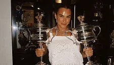 Соболенко выложила фото со всеми трофеями «Большого шлема»