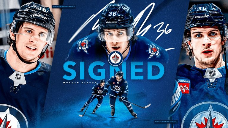 «Виннипег» объявил о продлении контракта с форвардом Барроном