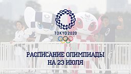 Расписание Олимпиады 2020 на 23 июля