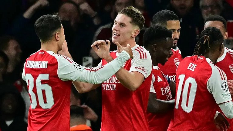 «Арсенал» забил четыре безответных мяча в ворота «Атлетико» в ЛЧ