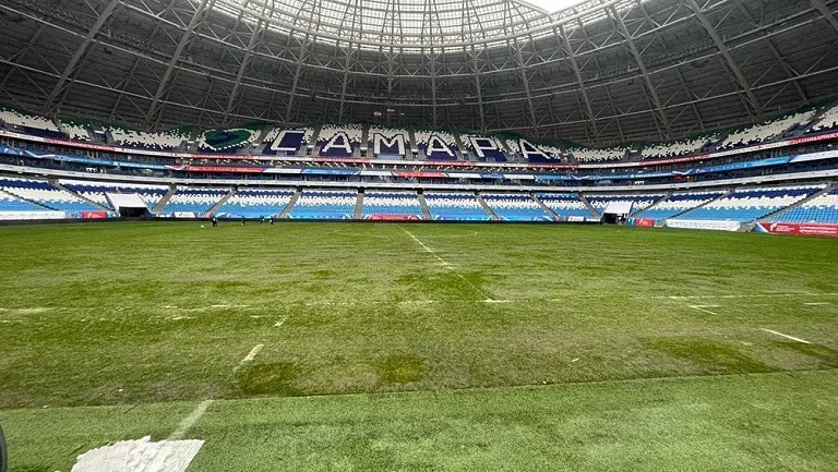 В Самаре едва успели привести газон в порядок к матчу с «Зенитом»