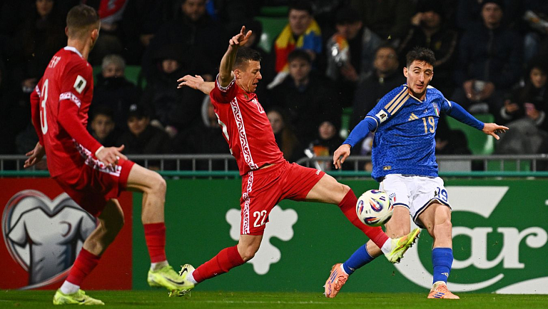 Сборная Италии в концовке дожала Молдавию в матче квалификации ЧМ-2026