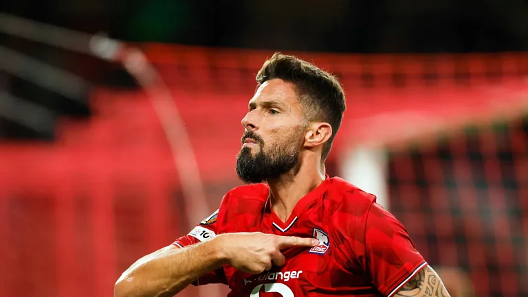 Нападающий Оливье Жиру установил новый рекорд Лиги Европы