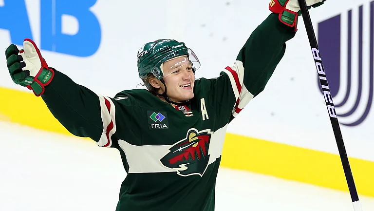 Капризов отличился за «Миннесоту» в матче НХЛ против «Лос-Анджелеса»