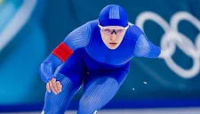 Фанаты с символикой СССР поддержали Коржову на Олимпиаде и сняли фото