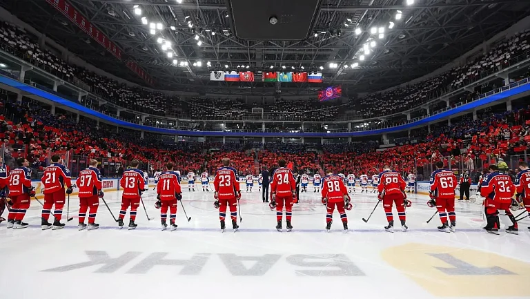 Фанаты установили рекорд России в матче КХЛ между ЦСКА и СКА