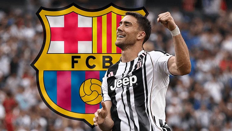 «Барселона» проявляет интерес к нападающему «Ювентуса» Душану Влаховичу