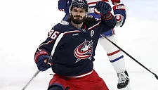 Шайба Кирилла Марченко не помогла «Коламбусу» в игре НХЛ с «Калгари»