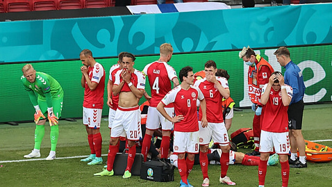 Дания - Финляндия: когда возобновится матч