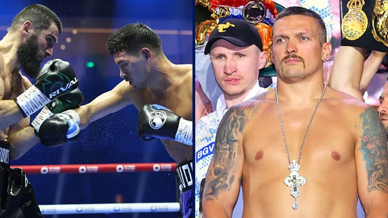 Российские боксёры Бетербиев и Бивол сняли совместное фото с украинцем Усиком