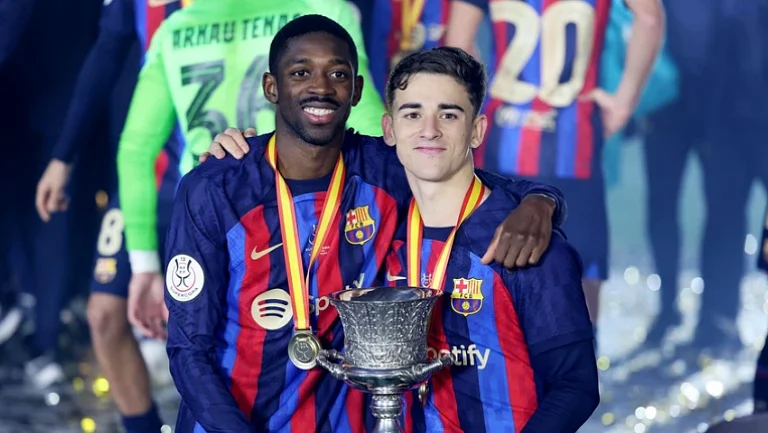 Дембеле поддержал бывшего одноклубника Гави