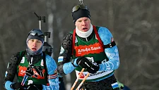 Бажин и Шевченко победили в сингл‑миксте на ЧР по биатлону в Ижевске