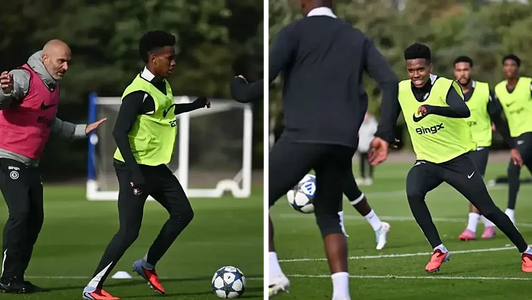 Эстевао вернулся к тренировкам перед матчем с «Баварией»