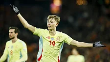  Дин Хёйсен посетил матч «Малаги» с «Депортиво»