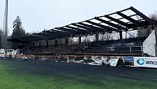 Финские фанаты сожгли стадион на матче Высшей лиги