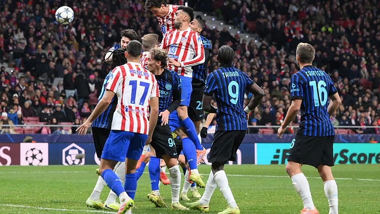 «Атлетико» вырвал победу в матче с «Интером» в Лиге чемпионов