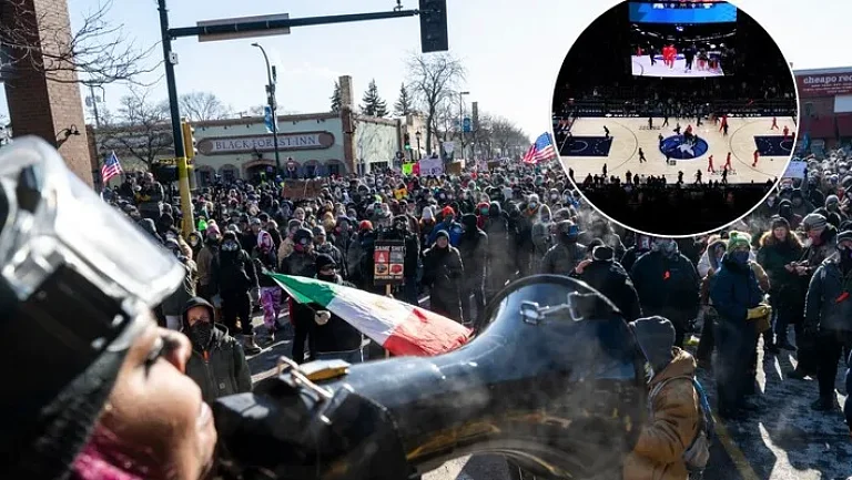 Матч НБА в Миннеаполисе сорвался из-за стрельбы и массовых протестов