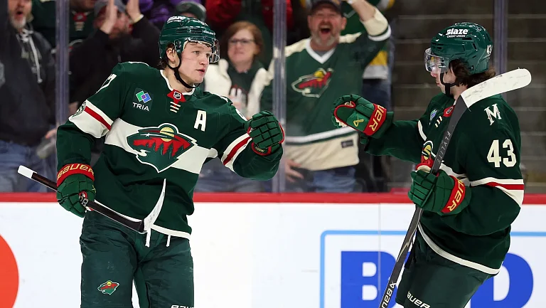 Дубль и передача Капризова помогли «Миннесоте» обыграть «Детройт»